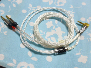 MDR-Z7 T1 2nd 用ケーブル 6N純銀撚り線 16芯 ブレイド編み込み 3.5mm3極 2.5mm4極 ONKYO A800 DENON TAGO STUDIO T3-01 カスタム対応可能