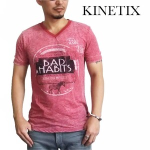 KINETIX キネティックス 半袖 Tシャツ レッド M メンズ 新品