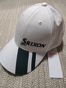 新品 SRIXON スリクソン キャップ ホワイト 白 帽子 メンズ ゴルフウェア 被りやすい