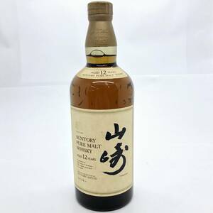 1円スタート 未開栓 SUNTORY サントリー PURE MALT WHISKY AGED 12 YEARS ピュアモルトウイスキー 山崎 12年 750ml 43%