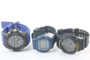 【3点】CASIO カシオ G-SHOCK Gショック GG-1000TLC/GA-100CY/DW-5600SA クォーツ 腕時計 まとめ売り 2335-HA