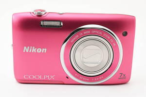 ★動作未確認★ Nikon COOLPIX S3500 ストロベリーピンク　コンパクトデジタルカメラ クールピックス ニコン #0902