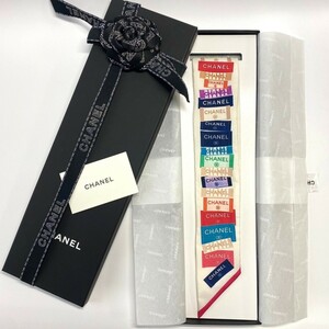 1194　CHANEL シャネル　スカーフ ツイリー シルク　箱付き