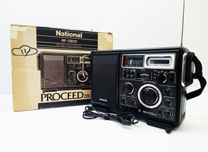 下松)NATIONAL ナショナルPROCEED 2800 RF-2800 FM-AM 5 バンド レシーバー ラジオ 【ジャンク品】 ◆N2405101 ME26A