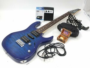 【z27203】GIO Ibanez ジオ アイバニーズ エレキギター ソフトケース ブルー系カラー 楽器 音楽 弦楽器 ※同梱不可 格安スタート