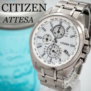 397 CITIZEN ATTESA メンズ 電波ソーラー ダイレクトフライト