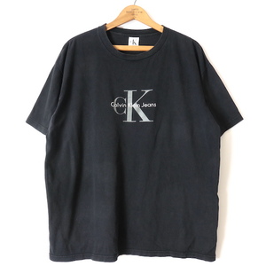 Calvin Klein Jeans■ロゴプリントTシャツ ブラック/L カルバンクライン 90S