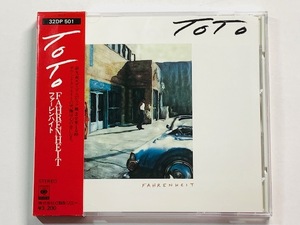 旧規格 箱帯☆TOTO/ファーレンハイト 32DP-501 11A1 アンケートハガキ付♪ 税無3200円 初期盤 CBS/SONY AOR