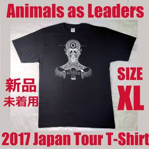 新品 Animals as Leaders アニマルズ・アズ・リーダーズ 2017日本ツアー Tシャツ Djent Periphery Meshuggah デッドストック ロック バンド