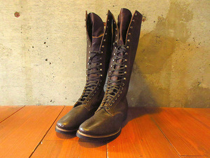 ビンテージ40’s●DEADSTOCK？STAR BRANDレースアップワークブーツ茶size 11●240726k7-m-bt-29cm 1940sデッドストック