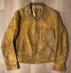 オンブックSPECIAL 〜1940s MONTGOMERY WARD CALIFORNIA LEATHER SPORTS JACKET レザースポーツジャケット　変形ステッチ(検30s 50s 60s )