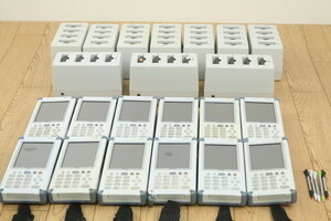 【NEC】（PW-WT51-01）など　ハンディターミナルまとめて!!　業務用PDA　本体１２点、バッテリ４０点、充電器１０点　ジャンク!!　管ざ9568