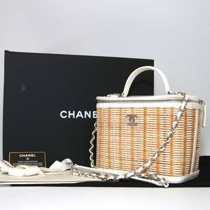 1円　未使用に近い 付属品完備 CHANEL シャネル かごバッグ ココマーク 2way ショルダーバッグ ギャランティカード付き 29番台