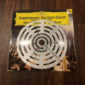 中古LP クラシックレコード New Year`s Concert Wiener Philharmoniker Lorin Maazel HOERBIGER 1980年ドイツ盤? 