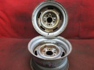 スチール ホイール 2本 15×8J 5穴 PCD 120.65 -13 ハブ径 71 旧車◆4989H-K4