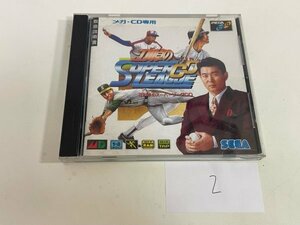 ディスク良品 SEGA　セガ　メガドライブ　メガCD 動作確認済 江川卓のスーパーリーグ CD SAKA2