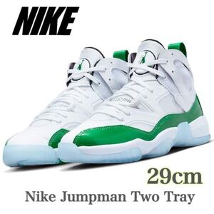 【新品未使用】Nike Jumpman Two Tray White/Black/Lucky Greenナイキ ジャンプマン ツー トレイ （DO1925-130）白緑29cm箱無し