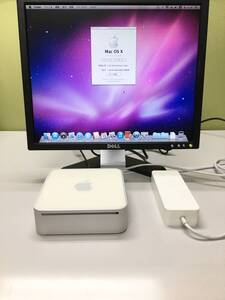 Apple Mac mini（Mid 2007）OSX 10.6.8 80GBHDD 1GBメモリ MA608J/A　純正アダプター A1188 110W Power Adapter付き