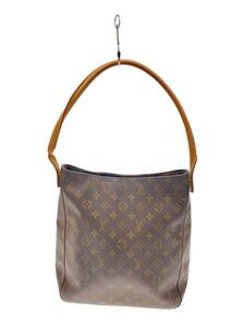 LOUIS VUITTON◆ルーピングGM_モノグラム・キャンバス_BRW/M51145/トートバッグ/ビニール/ブラウン