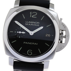 パネライ PANERAI PAM00392 ルミノール マリーナ デイト スモールセコンド 自動巻き メンズ 良品 保証書付き_816758