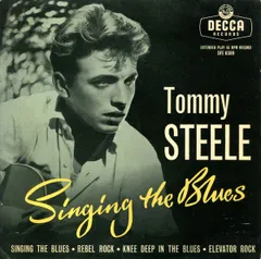 英7" Tommy Steele & The Steelmen Singing The Blues DFE6389 Decca /00080