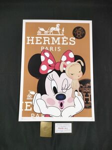 A23 DEATH NYC 世界限定ポスター 現代アート ポップアート ミニーマウス Disney ディズニー 奈良美智 うさ耳 女の子 着ぐるみ少女