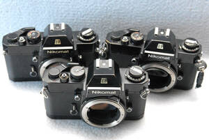 Nikon ニコン 昔の高級一眼レフカメラ（ELボディ + ELボディ + ELボディ）3台まとめて 希少品
