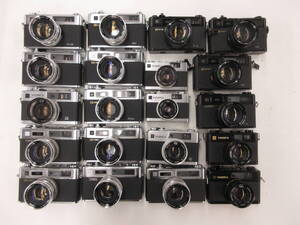 (M5786N)ジャンク YASHICA ELECTRO 35 ELECTRO 35 GT ELECTRO 35 GSN ELECTRO 35 GX等ヤシカ まとめてセット 20台 動作未確認 同梱不可