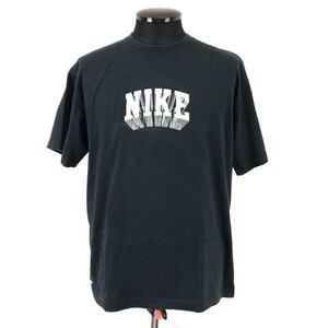 NIKE/ナイキ★3Dビッグロゴ/半袖Tシャツ【メンズL/black/黒】コットン/Tops/Shirts◆BH834