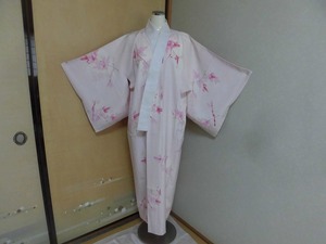 ★長襦袢　正絹　袷 ピンク　花模様　身丈１３１㎝　未使用品★