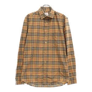 BURBERRY バーバリー 20SS 胸ポケット付き ノバチェックシャツ 8020966 ブラウン