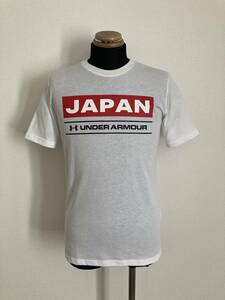【UNDER ARMOUR】Tシャツ S/M 日本代表風 ボックスロゴ JAPAN 高機能 HEATGEAR 各種スポーツ 国際大会など