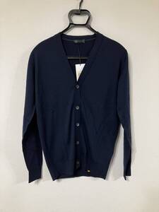 新品 JOHN SMEDLEY ジョンスメドレー 1072 CARDIGAN カーディガン VNLS サイズS ハイゲージ メリノウール MIDNIGHT ダークネイビー 濃紺