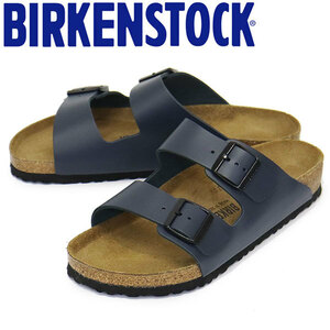 BIRKENSTOCK (ビルケンシュトック) 51151 ARIZONA アリゾナ レザーサンダル BLUE レギュラー幅 BI259 39-約25.0cm