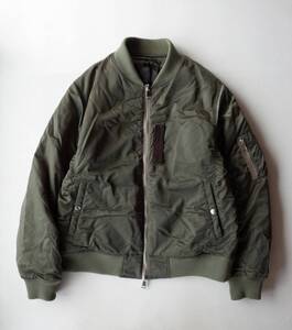 【定価￥79,200円】【超美品】 wjk ダブルジェイケイ vintage twill MA-1 ジャケット　XL 完売品 カーキ　中綿シンサレート 防寒・保温性◎