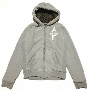 Abercrombie&Fitch アハマクロンビー&フィット 裏ボア ヘビーウエイト パーカー M ジップアップ 肉厚スウェット 