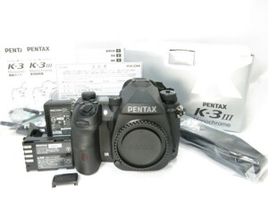 【 872ショット 】PENTAX K-3 Mark III Monochrome ボディー ペンタックス 元箱付き [管PX4181]