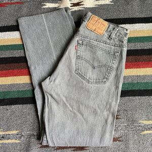 80s ヴィンテージ　リーバイス 501 ブラックストライプ　デニム　検）vintage インディゴ　 Levis ジーンズ　 ボタンフライ　505 E e 