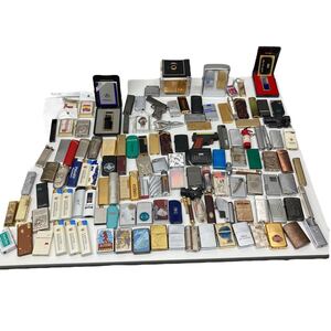 5857-14994 ライター 大量 128点 ZIPPO 喫煙具 レトロライター オイルライター ガスライターアンティーク まとめて 着火未確認