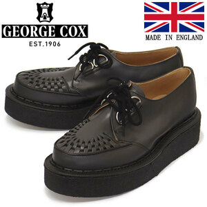 GEORGE COX (ジョージコックス) SKIPTON 3588 VI ラバーソール レザーシューズ 061 CHARCOAL UK7-約26.0cm