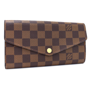 1点限定 ルイヴィトン ポルトフォイユサラ 長財布 N63209 ダミエエベヌ キャンバス ブラウン LOUIS VUITTON