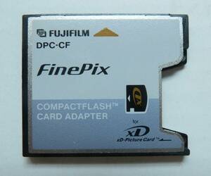 フジフイルム・コンパクトフラッシュ カードアダプター・Fujifilm DPC-CF（xDピクチャーカード用）・中古良品