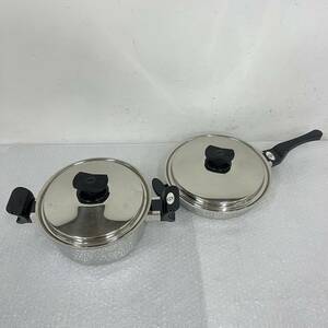 24広/A031831-3/D114-2/YK3000【名古屋】RFIQ Automatic Cooking Vita Craft ビタクラフト 鍋 2点まとめ