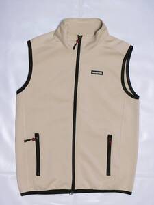 ★BRIEFING GOLF MENS 3D LOGO VEST ブリーフィング　薄ベージュでストレッチの効いたダブルジップベスト M★ BBG221M13