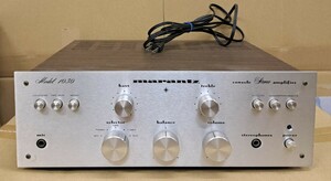 ジャンク出品 取扱説明書付！marantz コンソールステレオプリメインアンプ model 1030 通電OK！現状品 console stereo amplifier マランツ