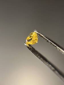 0.121ct FANCY INTENSE ORANGY YELLOW ダイヤモンド　ルース　マロンシェイプ