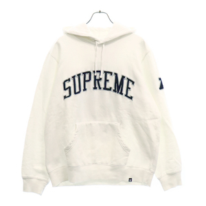 SUPREME シュプリーム 19SS ×NFL RAIDERS 47 Hooded Sweatshirt レイダース プルオーバーパーカー ホワイト