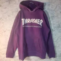 Thrasher スケートボード パーカー バイオレット フーディユニセックス