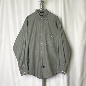 90s Calvin Klein Sport ストライプ シャツ L ビッグサイズ グリーン ボタンダウン カルバンクライン CK 80s 00s 古着 オールド ビンテージ