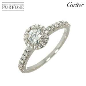 カルティエ Cartier デスティネ リング ダイヤ 0.40ct G/VS1/VG #54 Pt プラチナ 指輪 DESTINEE Ring 【証明書・鑑定書付き】 90232687